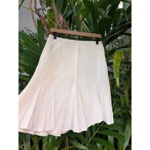 100% Linen skirt godet made in USA 4 cottagecore boho flared whimsy boho western
